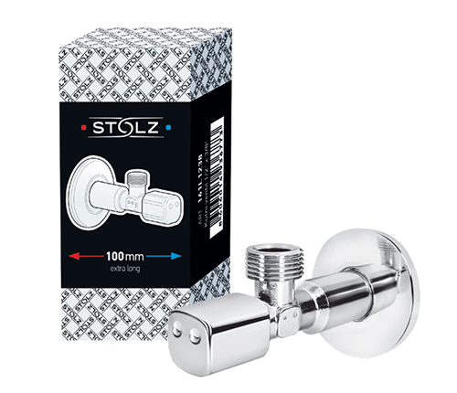 Ugaoni ventil 1/2" x 1/2" - STOLZ - duži KUTIJA
