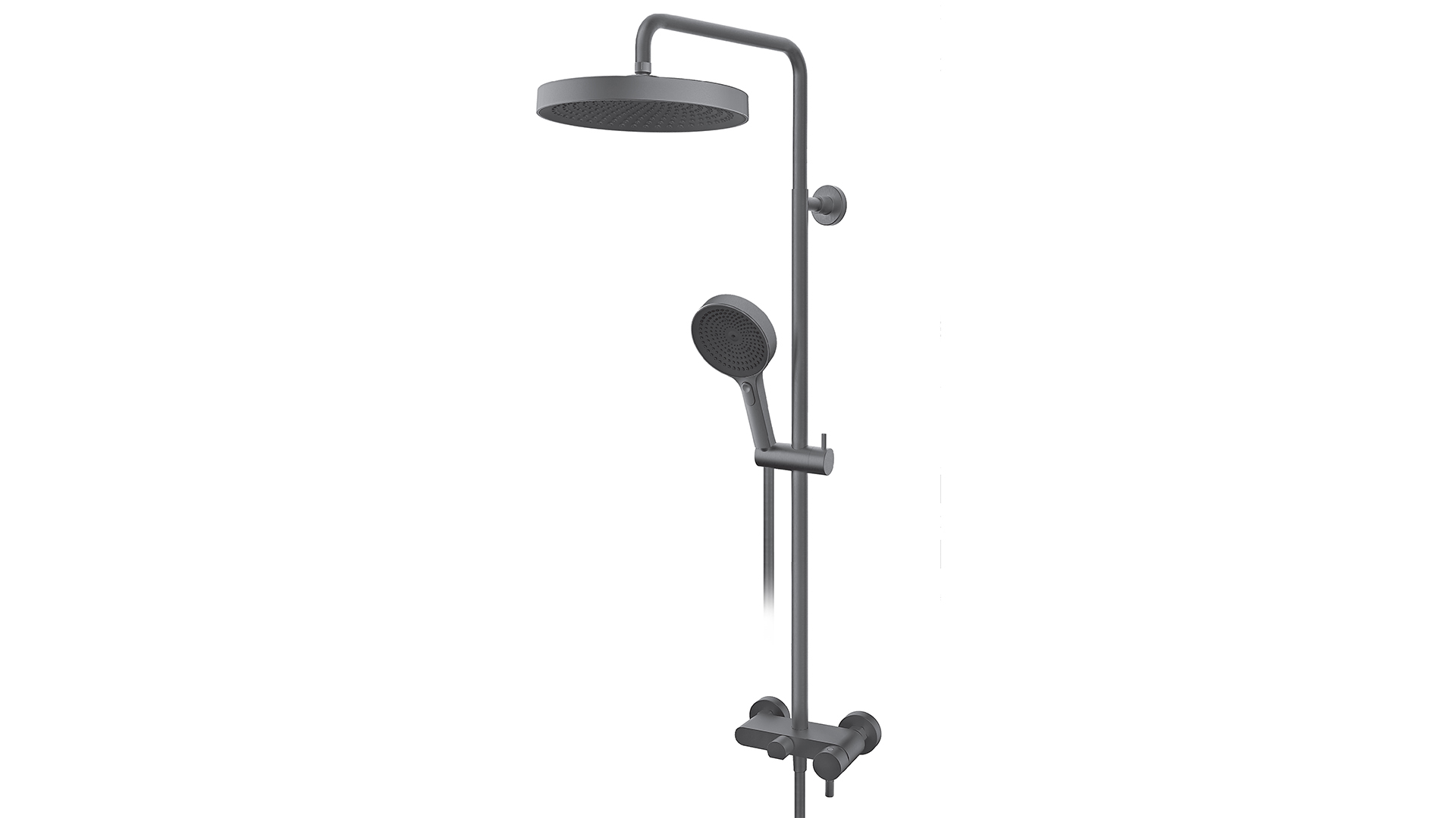 Baterija za tuš kadu sa usponskim tušem i izlivom — detalj