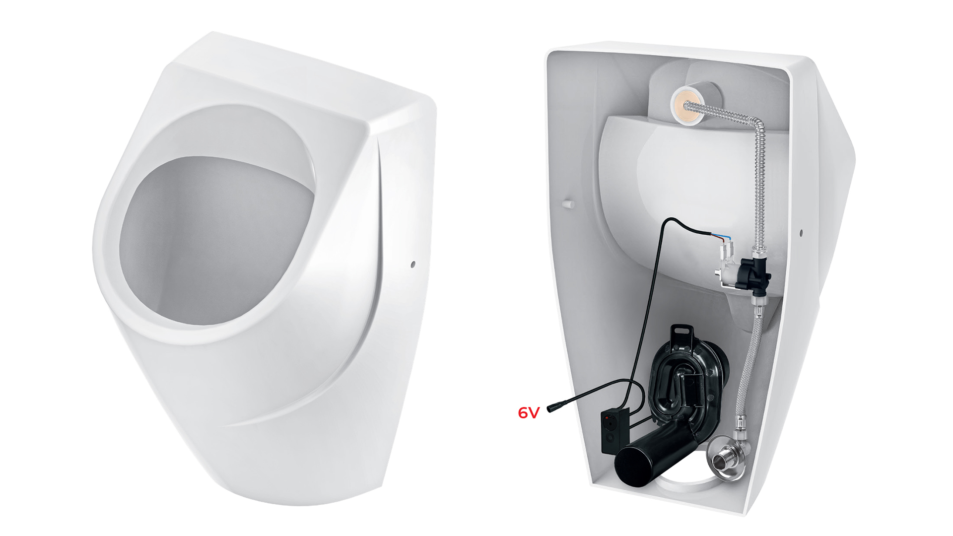ELEKTRONIKA ZA ISPIRANJE PISOARA SA PH SENZOROM SET SA VILLEROY&BOCH KERAMIKOM BEZ NAPAJANJA — detalj