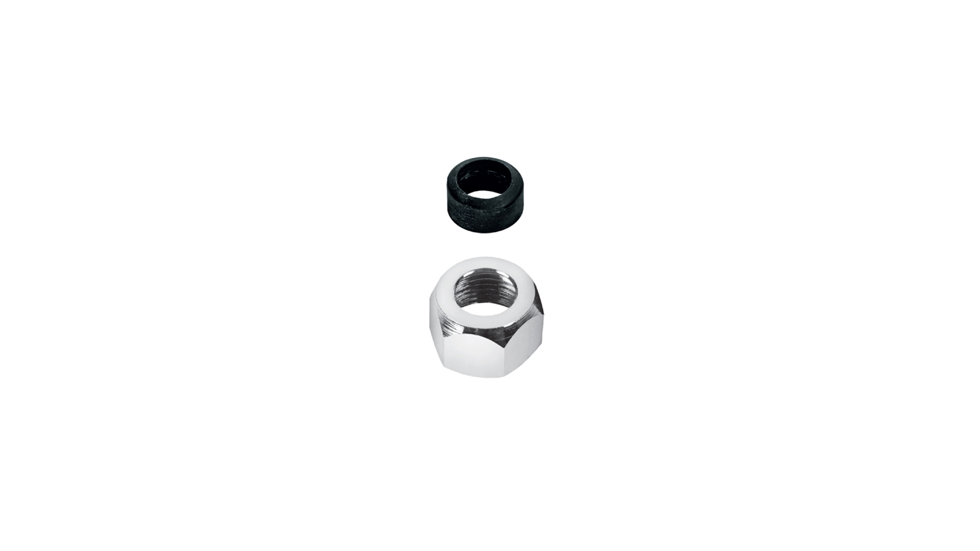 Navrtka 3/8" sa zaptivačem - hromirana ø 10mm — detalj