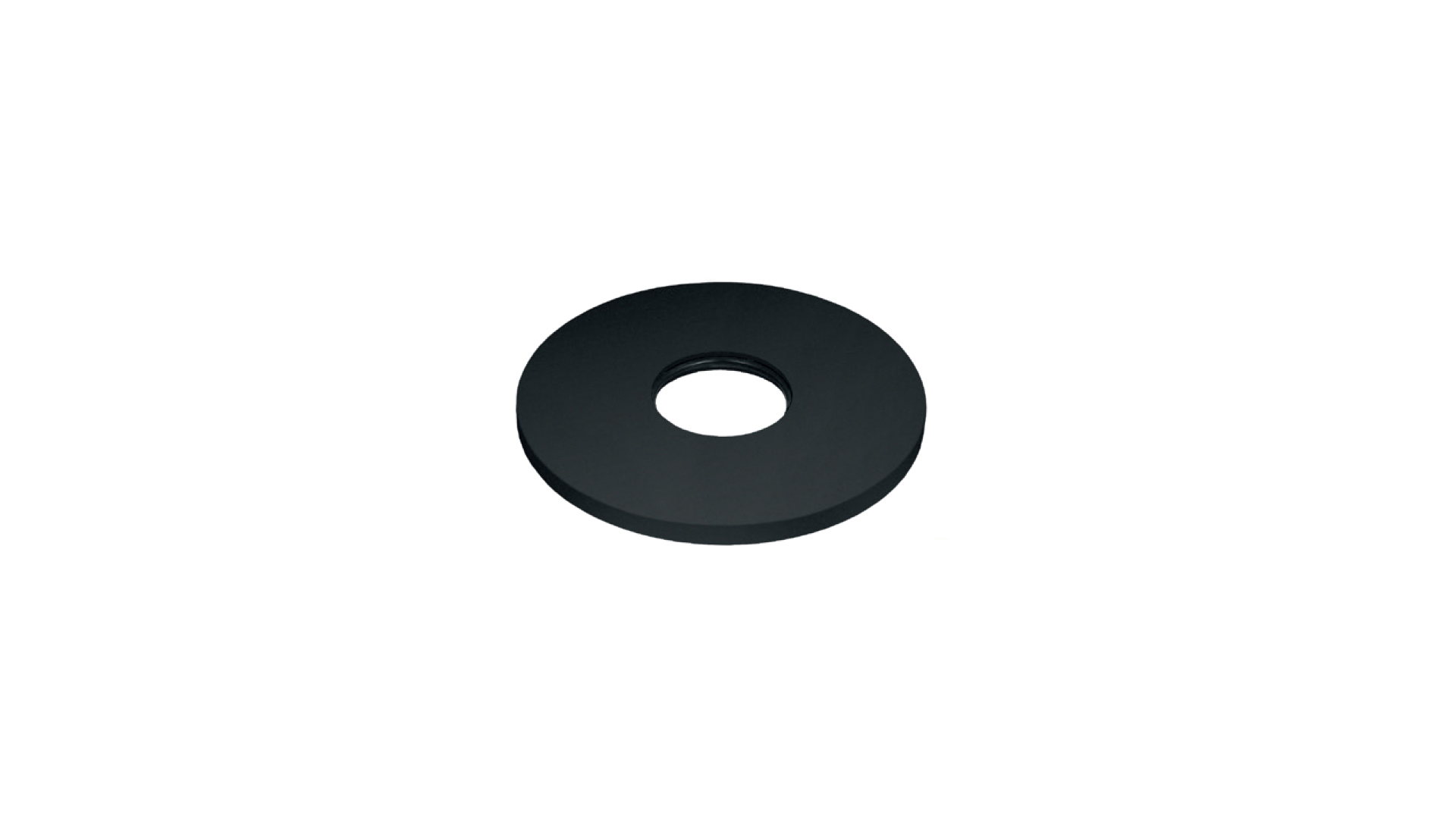 Rozeta za uzidnu bateriju za lavabo - izliv D. 75 mm - BLACK — detalj