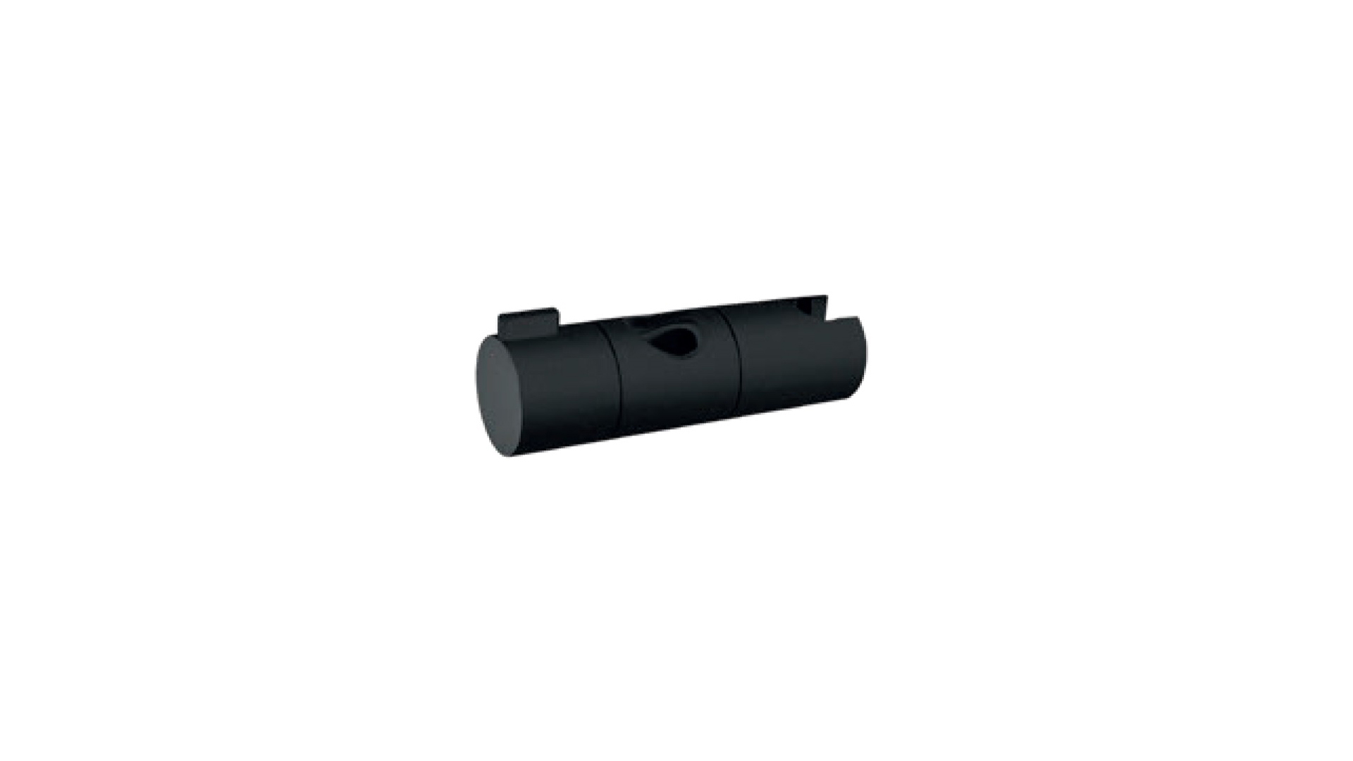 Klizni držač tuša za usponski tuš d. 25 mm - BLACK — detalj