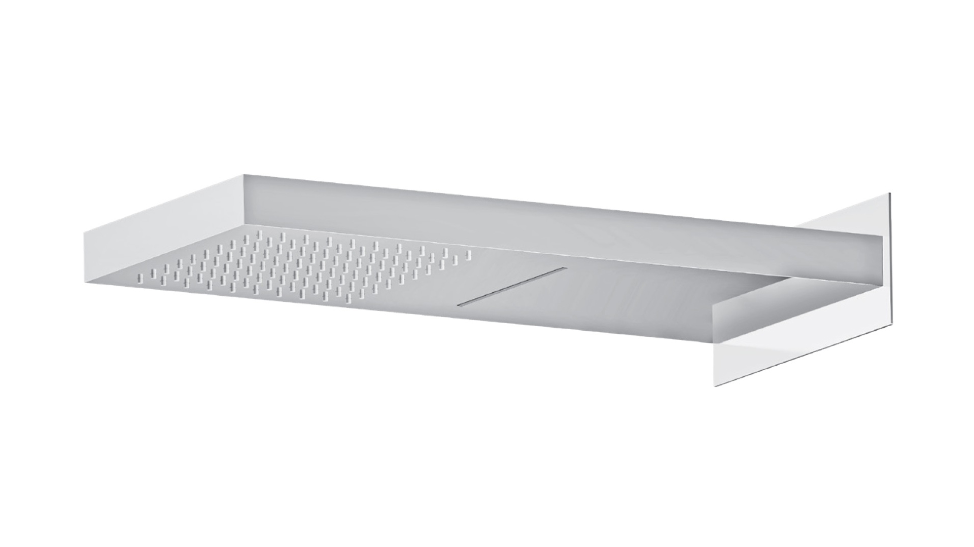 Tuš ruža - konzola 500 x 220 mm Mlaz + Slap — detalj